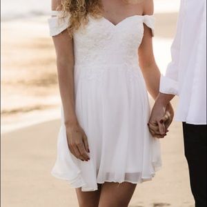 Gorgeous White Strapless Dress